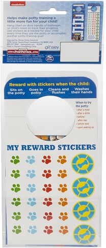 Nickelodeon Paw Patrol Potty Training Reward Kit, Door Hang Version in Saudi Arabia