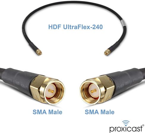 Proxicast 6 أقدام فائقة المرونة SMA ذكر - SMA ذكر كابل توصيل محوري منخفض الخسارة لـ 4G / LTE / 5G / Ham/ADS-B/GPS/RF الراديو والهوائيات (ليس للتلفزيون أو WiFi) - 50 أوم (ANT-141-011) -06) in Kuwait