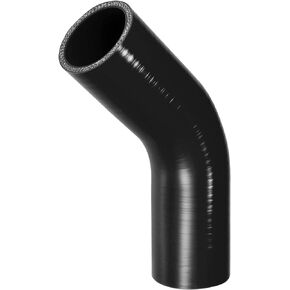 X AUTOHAUX 1 Pcs 35mm 1.38" ID 102mm 4.02" Length 45 Degrees Blue Car Silicone Hose Coolant Hose Universal
