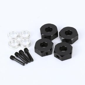 RCAWD Alloy 12mm Wheel Hex Hub & Spacer AXI232018 for Axial 1/10 SCX10 III PRO Capra 1.9 Upgrades Part Red in Saudi Arabia