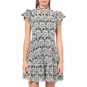 Shoshanna Women's Floral Stripe Lace Maggie Dress