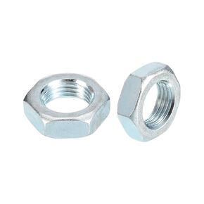 Hex Nuts (M14x1.5mm) 10Pcs, Carbon Steel Metric Fine Thread Zinc Plated Hexagon Nut Hardware - for DIY Home Repair Machinery, Silver White