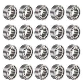 uxcell R188ZZ Deep Groove Ball Bearing, 20pcs 1/4" x 1/2" x 3/16" Chrome Steel Z1 Double Steel Shielded Bearing