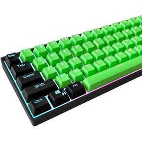 أغطية مفاتيح Kraken - مجموعة أغطية مفاتيح بإضاءة خلفية RGB إصدار Sakura - أغطية مفاتيح PBT مزدوجة باللون الأبيض والوردي لأي حجم من لوحات المفاتيح الميكانيكية - لجميع لوحات المفاتيح 60%، 65%، 75%، 85%، TKL ولوحات المفاتيح كاملة الحجم (ساكورا)