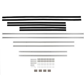 KUAFU Roof Rack Side Rails Compatible with 2007-2020 Mercedes Benz Sprinter 170 Wheel Base Rooftop Luggage Carrier Rack Tracks
