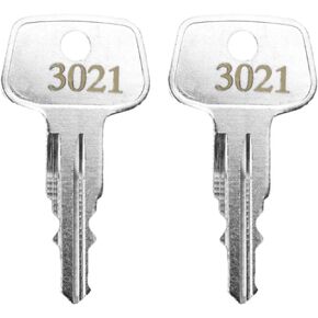 3021 X-Cargo Roof Rack Key,Replacement Keys for Sears XCargo Karrite SportRack Carriers,XCargo Luggage Roof Key Karrite Ski Bike xcargo Carrier Skyline Sportrack XL(Code 3021-2 pcs)