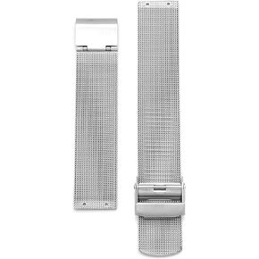 18mm Screwing Stainless Steel Watch Strap Replacement for Skagen (Silver)