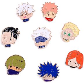 8pcs Anime Brooch for Jujutsu Kaisen Pins, Anime Jujutsu Kaisen Figure Brooch Cosplay Pin Gift for Fans in Kuwait