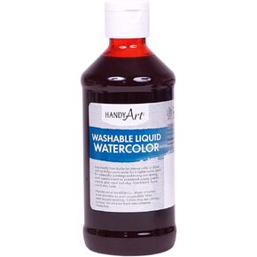Handy Art Washable Liquid Watercolor 8 ounce, Red