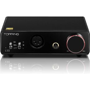 Topping L50 Amplifier NFCA Modules 0.3uV Ultra Low Noise Cost-Effective Bypass Output Headphone Amplifier (Black)