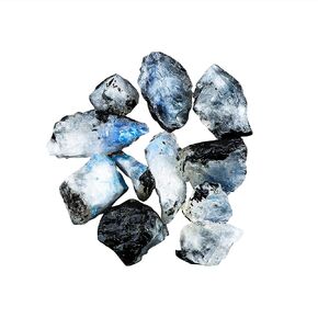Thecraftman Natural Raw Moonstone Stone Rough Crystal Stone for Cabbing, Tumbling, Cutting, Polishing, Wire Wrapping, Gem Mining, Wicca, Reiki and Crystal Healing, 50 Carat Lot