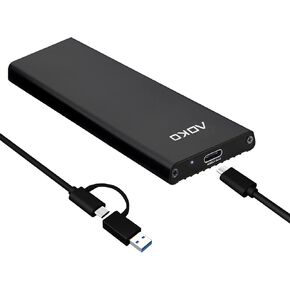 حاوية AOKO 40 جيجابت في الثانية M.2 NVMe SSD مع مروحة لـ M.2 PCIe NVMe 2280 M-Key(B+M Key) SSD، متوافقة مع Thunderbolt 3/4 USB4.0/3.2/3.1/3.0 Type-C-iC40SLF