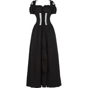 Zhitunemi Renaissance Dress Women Costume Medieval Dress Womens Costumes Peasant Dress Renaissance Costume For Women