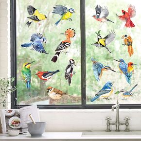 decalmile Summer Under The Sea Seaweed Double Sided Window Clings Ocean Grass Turtle Fish Window Decals Anti-Collision Glass Window Doors Window Stickers