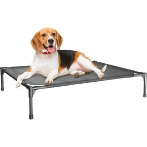 Elevated Dog Bed ,Portable Raised Dog Cots Bed for Large Dogs, Cooling Camping Elevated Pet Bed with Breathable/Washable Mesh,Indoor&Outdoor Dog Bed to Keep Dogs Cool,Up to 120bs(L:42*30*7 in )