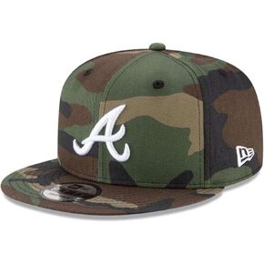 New Era Mens Atlanta Braves Camouflage WDC 9Fifty Adjustable Snapback 950 Cap