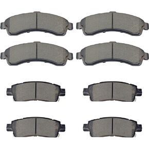 8pcs Ceramic Brake Pads Kits fit for Buick Rainier,for Chevy SSR,for GMC Envoy,Trailblazer EXT,Envoy XL,Envoy XUV,Jimmy,for Isuzu Ascender,for Oldsmobile Bravada,for Saab 9-7x