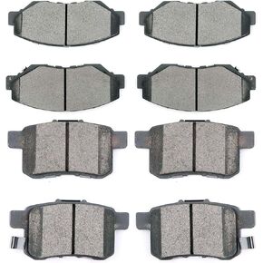 8pcs Front Rear Ceramic Brake Pads For 2011 2012 2013 2014 2015 2016 2017 Honda Accord