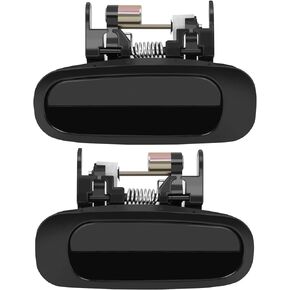 Exterior Door Handles Rear Driver Passenger Side Replacement for 1998-2002 for Toyota Corolla Black(2pcs)