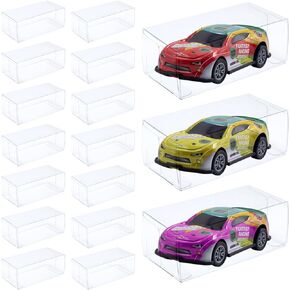 50PCS Collection 1/64 Protector Clear Cases Protective Case for Model Car Clear PVC Display Case Dustproof Protection Showcase for 1:64 Scale Cars Collectibles