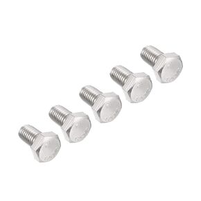 5 Pcs M12 Hex Bolt M12-1.75 x 60mm UNC Hex Head Screw Bolts A2-70(304) Stainless Steel Fully Threaded Hex Tap Bolts，Plain Finish，Fully Threaded (M12 x 60mm)