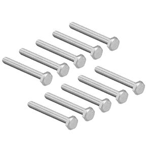uxcell M4x50mm Hex Bolts 304 Stainless Steel Hexagon Screw Bolt 10pcs