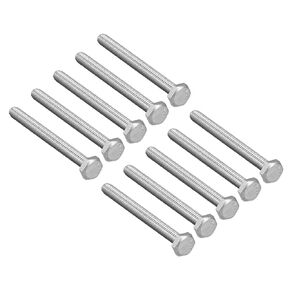 uxcell M4x50mm Hex Bolts 304 Stainless Steel Hexagon Screw Bolt 10pcs