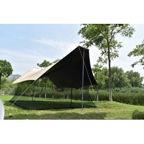 Outdoor Mesh Screen House Lightweight Camping Canopy Tent Net Mesh Outdoor 4-6 Person Mesh Net Travel Portable Tarp Mesh (Large)