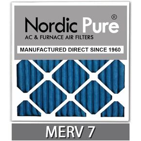 Nordic Pure 16x24x1 (15 1/2 x 23 1/2 x 3/4) Pleated MERV 12 Air Filters 6 Pack