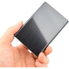 حامل بطاقات الائتمان من الفولاذ المقاوم للصدأ بتقنية RFID، محفظة معدنية رفيعة للرجال والنساء لرخصة القيادة، وبطاقات الهوية، وبطاقات الائتمان، أو بطاقات العمل. (10 بطاقات) (أسود 10 شبكة) in Kuwait