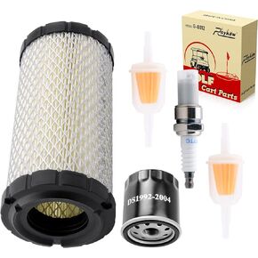 Roykaw Club Car Tune Up Kit for Precedent 2004-up Gas Golf Cart Models with FE350 Kawasaki Motor, Includes Spark Plug, Air Filter, Oil Filter, Fuel Filter