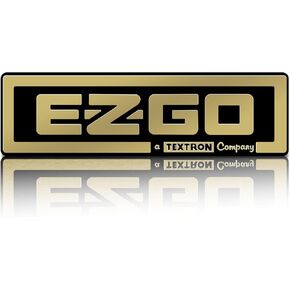 ZLX&LU EZGO TXT Front Emblem, Golf Cart Replacement Decal, EZGO Name Plate and Fornt Badge, TXT Golf Cart Accessories, OEM#: 71037G01, 9.25" X 2.7" in Kuwait
