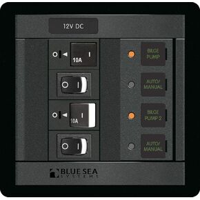 Blue Sea Systems 1522 360 Panel Dual Bilge Pump Control