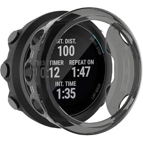 Compatible with Garmin Forerunner 45/ Swim 2 Case, Replacement Screen Protector Case Cover Plating Process TPU Shockproof Case Guard Thin Bumper Shell for Forerunner 45/ Swim 2 Watche (FiveColors)