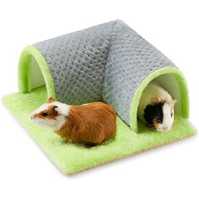 Warm Guinea Pig Hideout Tunnel Bed, Soft Removable Guinea Pig Tunnels and Tubes for Cage, Guinea Pig Hides Fleece for Rat, Sturdy Small Animal Tunnel for Rat, Hamster Hedgehog, Chinchilla