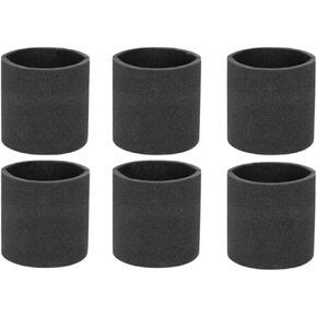 6 Pack 90585 Filter Foam Compatible with Shop Vac Wet Dry Vacuum, VF2001 Catridge Filter Sleeve for Vacmaster & Genie Shop Vacuum Replacement Parts # 9058500
