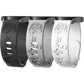 kitway 3 Pack Bands Compatible with Samsung Galaxy Watch Band 6/5/4/3, Watch 6/4 Classic, Watch 5 Pro, Gear S3/S2, 20 mm & 22 mm Watch Band for Samsung Watch 47mm 46mm 45mm 44mm 43mm 42mm 41mm 40mm