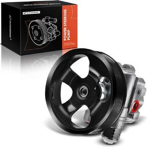 A-Premium Power Steering Pump, with Pulley, Compatible with Toyota Camry 2002-2009, Solara 2002-2008, L4 2.4L, Replace # 4431006071, 4431033150