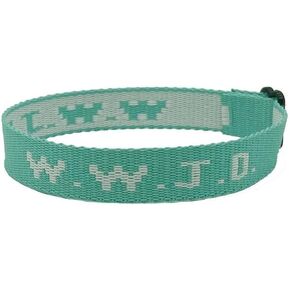WWJD Bracelets Religious Colored Bracelets Would Jesus Do Bracelets Suitable for Adults and Children Sewn What Would Jesus Do Bracelet jewelry