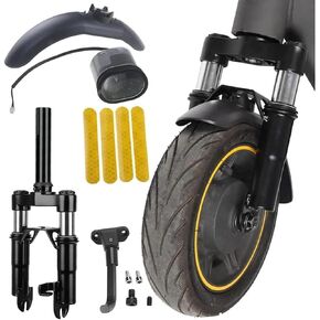 Front Suspension Kit Upgraded for Segway Ninebot Max G30 / G30E ll / G30 LE / G30D / G30LP Electric Scooter with Mudguard and Headlight Shock Absorption Anti-Vibration Accessories