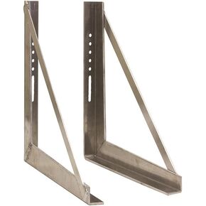 Buyers Products - 1701031 Welded Mounting Bracket Kit, Stainless Steel, 3"x 18"x 18",Silver
