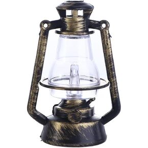 Miniature Lantern Mini Kerosene Lamp Light Dollhouse Decoration Accessories, 1:12 Dollhouse Miniature Kerosene Lamp,Dollhouse Accessories(Type 2-with Light)