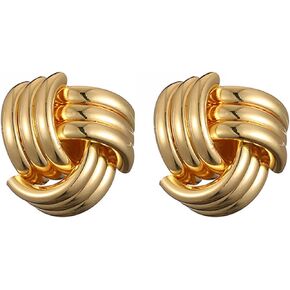 Spiral Earrings for Women Girls Trendy Chunky Vintage Textured Hypoallergenic Lightweight Statement Heaven Mayhem Spray Wings Stud Earrings Jewelry Gift