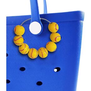 Bag Charms for Bogg Bag Baseball Accessories,Baseball Bogg Bag Charm,Decorative for Handbag Beach Tote Bag
