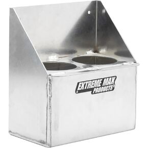 Extreme Max 5001.6294 Propane Torch or Fire Extinguisher Holder for Enclosed Race Trailer, Shop, Garage, Storage - Silver