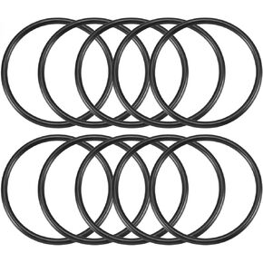 uxcell Nitrile Rubber O-Rings, 68mm OD 60mm ID 4mm Width, Metric Sealing Gasket, Pack of 10