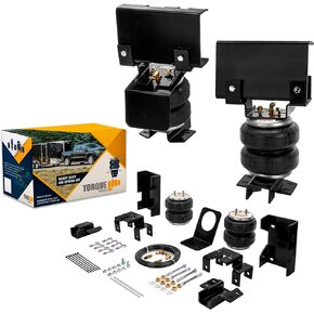 TORQUE Airbag Air Bag Suspension Kit for 2001-2006 Chevrolet Chevy Silverado 1500 HD 2500 and GMC Sierra 1500 HD 2500 (Not Quad-Steer) 2WD 4WD 1500HD Rear (Replaces Firestone Ride Rite 2190) (TR2190)