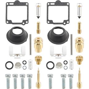 2 Set Carburetor Rebuild Kit for Yamaha XV1100 Virago 1100 1988-1999 Carb Float