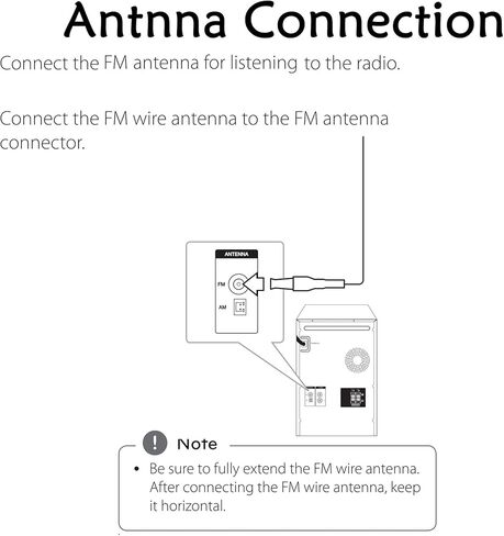 هوائي FM جديد لـ LG CJ98 CK57FB BH6730S BH6830 BH9230 BH9430 BH5140S CM4530 CM4550 CM45500 CM8430 CM8440 CM8460 CM9940 CM9940FB CM9550 OM5541 OM7550 مكبرات صوت SW M9550FB LHB755W ND5520 in Kuwait
