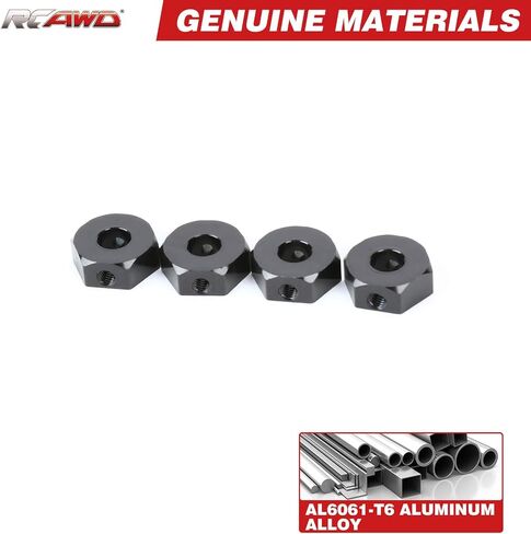 RCAWD Alloy 12mm Wheel Hex Hub & Spacer AXI232018 for Axial 1/10 SCX10 III PRO Capra 1.9 Upgrades Part Red in Saudi Arabia